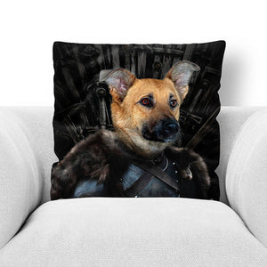 SNOW DOUBT - CUSTOM PET PORTRAIT THROW PILLOW