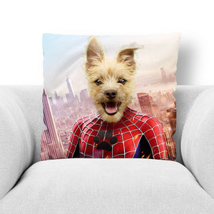 SPIDER MUTT - CUSTOM PET PORTRAIT THROW PILLOW