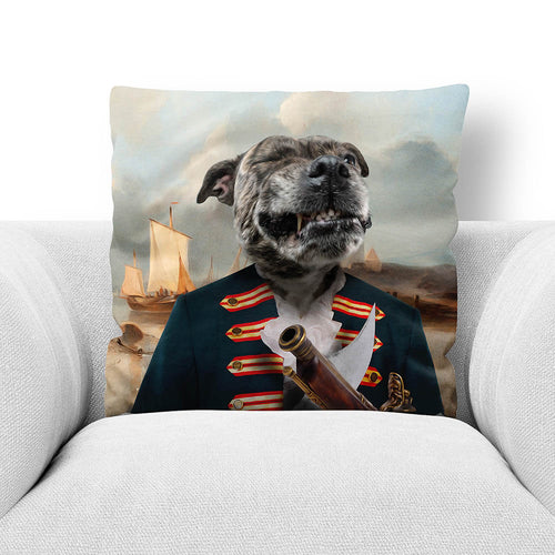 THE SQUASHBUCKLER - CUSTOM PET PORTRAIT THROW PILLOW