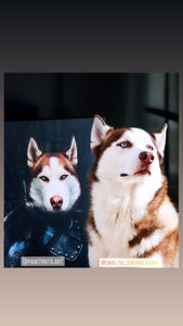 Snow Doubt - Game Of Thrones Inspired Custom Pet Portrait Canvas