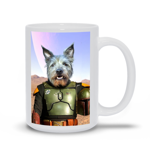 Bob & Fetch- Boba Fett & Star Wars Inspired Custom Pet Portrait Mug