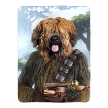 Load image into Gallery viewer, Woofie - Chewbacca &amp; Star Wars Inspired Custom Pet Portrait Fleece Sherpa Blanket